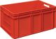 Mehrwegbehälter L600xB400xH320mm rot Wände u.BD geschl.