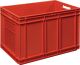 Mehrwegbehälter L600xB400xH420mm rot Wände u.BD geschl.