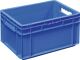 Mehrwegbehälter L400xB300xH220mm blau Wände u.BD geschl.