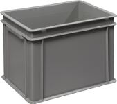 Mehrwegbehälter L400xB300xH320mm grau Wände u.BD geschl.