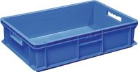 Mehrwegbehälter L600xB400xH150mm blau Wände u.BD geschl.