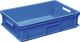 Mehrwegbehälter L600xB400xH150mm blau Wände u.BD geschl.