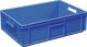 Mehrwegbehälter L600xB400xH180mm blau Wände u.BD geschl.