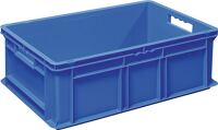 Mehrwegbehälter L600xB400xH220mm blau Wände u.BD geschl.