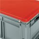 Deckel blau L600xB400mm f.Transportstapelkasten m.Scharnieren PP