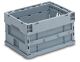Faltbox L400xB300xH225mm Inh.20l grau o.Deckel PP