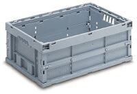 Faltbox L600xB400xH225mm Inh.43l grau o.Deckel PP
