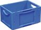 Transportstapelbehälter L400xB300xH220mm blau PP offene Griffe Seitenw.geschl.