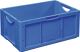 Transportstapelbehälter L600xB400xH270mm blau PP offene Griffe Seitenw.geschl.