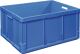 Transportstapelbehälter L800xB600xH420mm blau PP offene Griffe Seitenw.geschl.