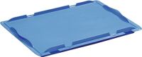 Verschlussdeckel blau L400xB300mm f.Stapelkasten PP