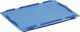 Verschlussdeckel blau L400xB300mm f.Stapelkasten PP