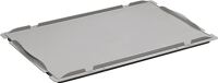 Verschlussdeckel grau L600xB400mm f.Stapelkasten PP