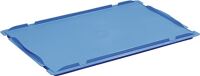 Verschlussdeckel blau L600xB400mm f.Stapelkasten PP