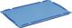 Verschlussdeckel blau L600xB400mm f.Stapelkasten PP