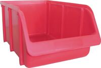 Sichtlagerkasten L332/290xB207xH155mm PP rot stapelbar HÜNERSDORFF
