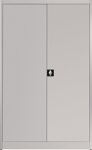 Flügeltürenschrank H1950xB1200xT420mm lichtgrau 4 BD m.Höhenausgleich MAUSER