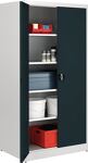 Flügeltürenschrank H1950xB950xT600mm lichtgrau/grau 4 BD m.Höhenausgleich MAUSER