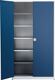 Flügeltürenschrank H2200xB1200xT420mm grau/blau 5 BD m.Höhenausgleich MAUSER