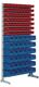 Ständerregal eins.H2010xB1010xT400mm 63xMK5 rot,36xMK4 blau lichtgrau