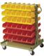 Fahrregal H1160xB1000xT500mm resedagrün 90x4,24x3 LA-KA-PE