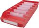 Regalkasten L500xB240xH95mm rot PP