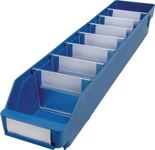 Regalkasten L600xB120xH95mm blau PP