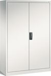 Flügeltürenschrank H1950xB1200xT500mm lichtgrau/lichtgrau 6 BD 6 Schubl.C+P