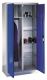 Flügeltürenschrank H1950xB930xT500mm lichtgrau/enzianblau 4 BD