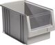 Sichtlagerkasten PLK L330xB213xH200mm PP grau LA-KA-PE