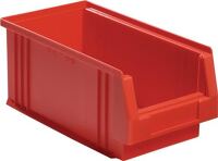 Sichtlagerkasten PLK L290xB150xH125mm PP rot LA-KA-PE