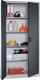 Flügeltürenschrank H1950xB930xT400mm lichtgrau/anthrazitgrau 4 BD C+P