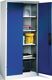 Flügeltürenschrank H1950xB930xT500mm lichtgrau/enzianblau 4 BD C+P