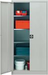 Flügeltürenschrank H1950xB950xT420mm lichtgrau/lichtgrau 4BD MAUSER