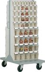 Klarsichtmagazin H1380xB600xT620mm 18xA,48xB,40xC Ku.beige LOCKWEILER