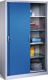 Schiebetürenschrank H1950xB1200xT500mm lichtgrau/ enzianblau 4 Fbd.C+P