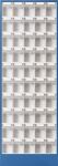 Magazinschrank H1820xB634xT200mm enzianblau Klarsichtmagazine 50xC