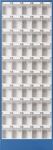 Magazinschrank H1820xB634xT200mm enzianblau Klarsichtmagazine 50xC