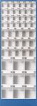 Einsatzkasten 108x108x63mm blau PS f.Schubl.u.Sortimenskästen LA-KA-PE