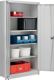 Flügeltürenschrank H1950xB950xT420mm lichtgrau/lichtgrau 4 BD MAUSER