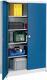 Flügeltürenschrank H1950xB1200xT500mm lichtgrau/signalblau 4 BD