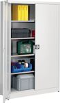 Flügeltürenschrank H1950xB1200xT600mm lichtgrau/lichtgrau 4 BD MAUSER