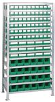 Steckregal H2000xB1000xT400mm Anbauregal 14 Böden 60x3, 15x4, 24xMK4 transp. TW