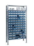 Steckregal H2000xB1000xT400mm Grundregal 14 Stahlböden 90 x 3,15 x 4 blau TW