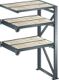 Schwerlast-Auszugsregal H2000xB890xT860mm Anbauregal pulverbesch.lichtgrau
