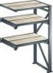 Schwerlast-Auszugsregal H2000xB1290xT1260mm Anbauregal pulverbesch.lichtgrau