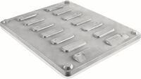 Auflagedeckel L1000xB1200mm D.reckeckig hellgrau HDPE f.Großvolumenbehälter 610l