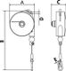 Federzug TCN 9323 Trgf.6-8kg Edelstahl-Drahtseil Seillänge 2,0m