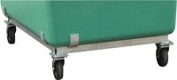 Rollengestell f.GFK-Behälter 1100l verz.m.4 Lenkrollen CEMO