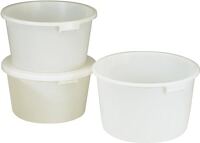 Bottich 65l HD-Polyethylen weiß m.Griffmulden D.590mm H.330mm CRAEMER